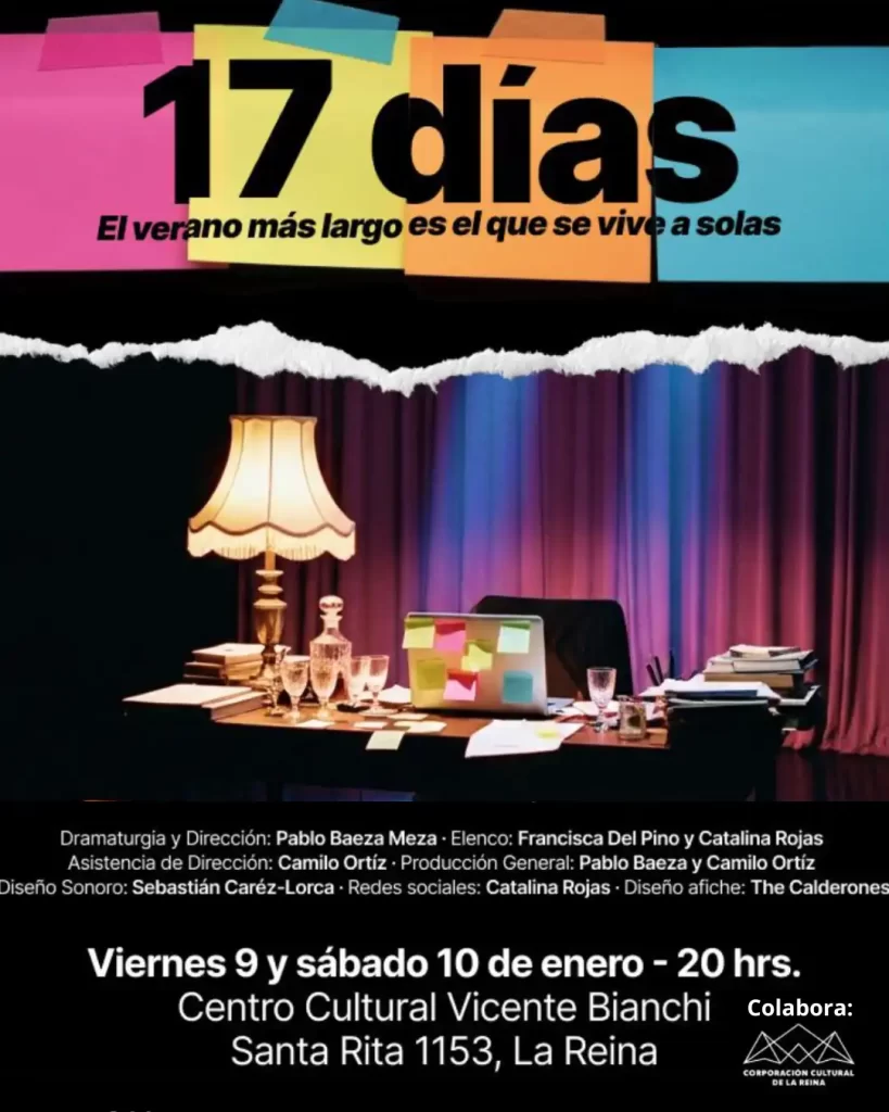 Obra “17 Días” llega al Centro Cultural Vicente Bianchi
