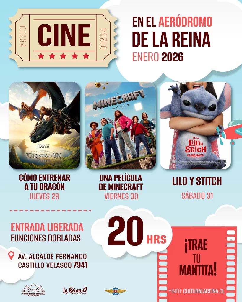 Cine en el Aeródromo de La Reina 2026