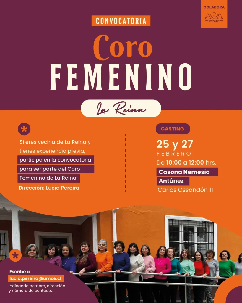 Convocatoria Coro Femenino de La Reina