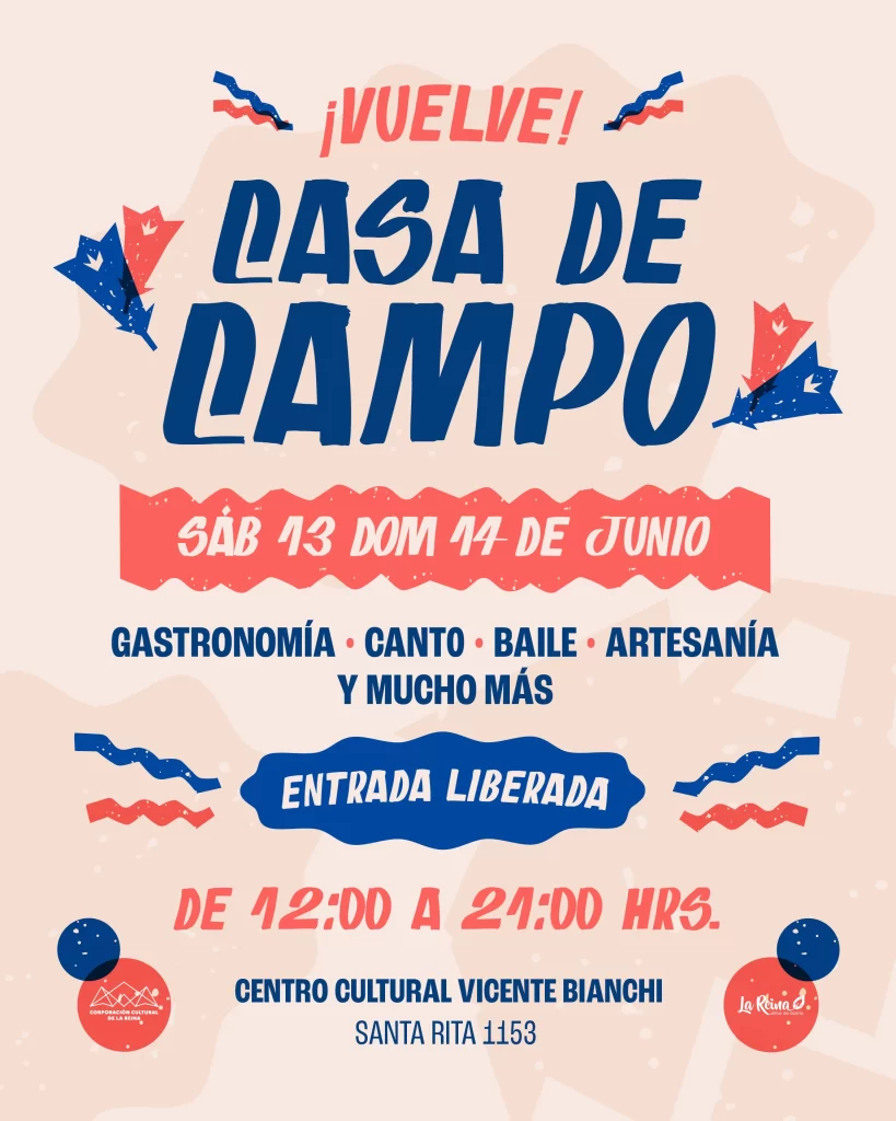 Casa de Campo en La Reina celebrará una nueva edición con gastronomía, música y tradiciones chilenas