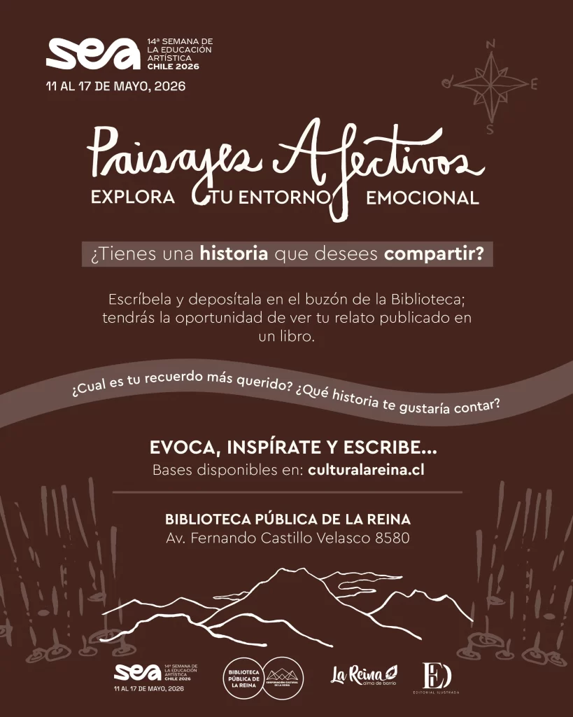 Biblioteca Pública de La Reina invita a participar en la convocatoria de escritura creativa “Paisajes Afectivos”