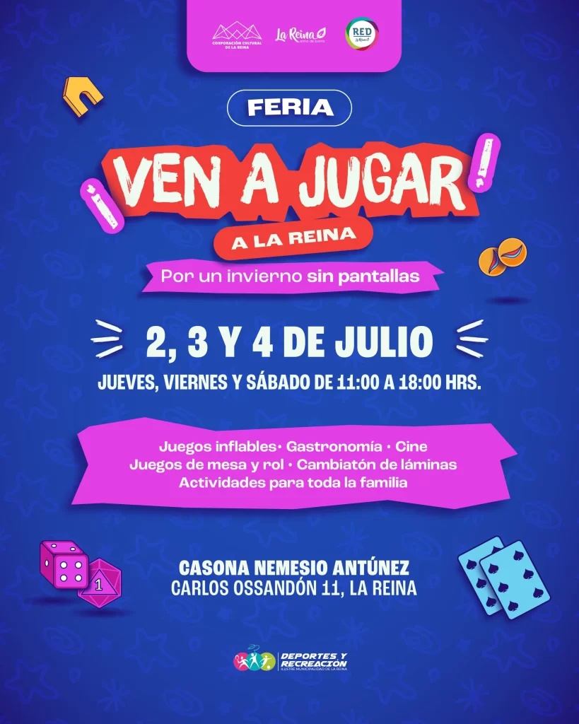 Ven a Jugar a La Reina: tres días de juegos de mesa, comunidades y actividades familiares para un invierno sin pantalla